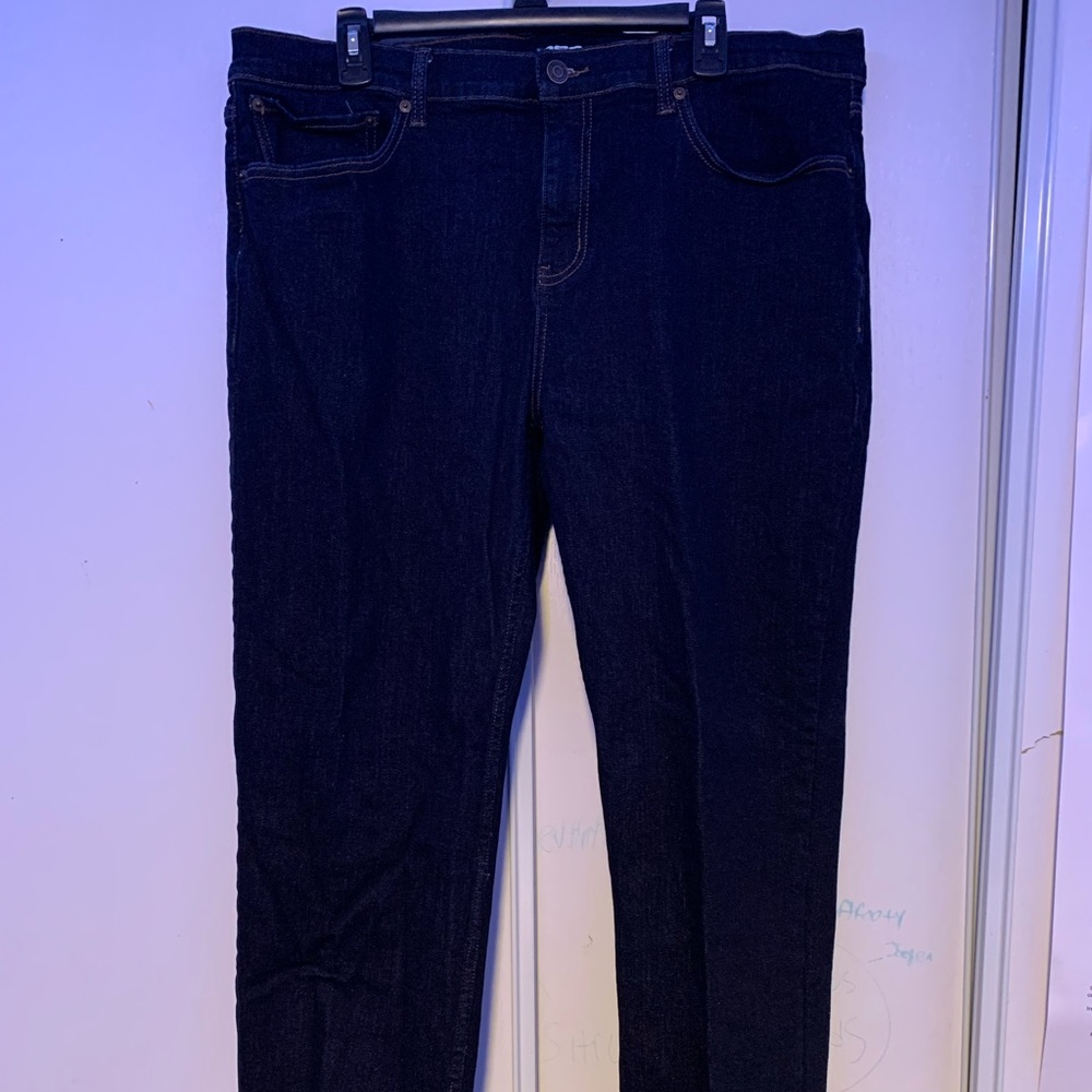 RSQ Mens Slim Straight Jeans 38x30 Dark Blue